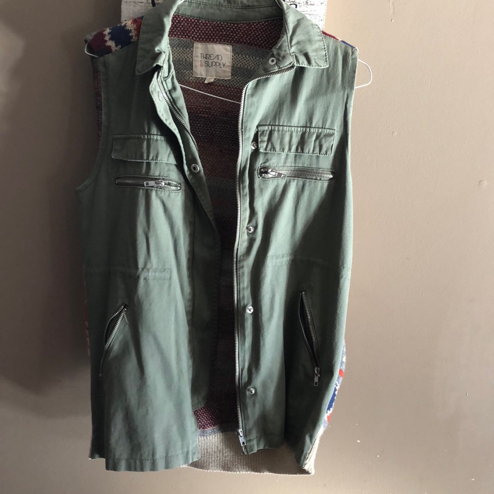 Army green vest